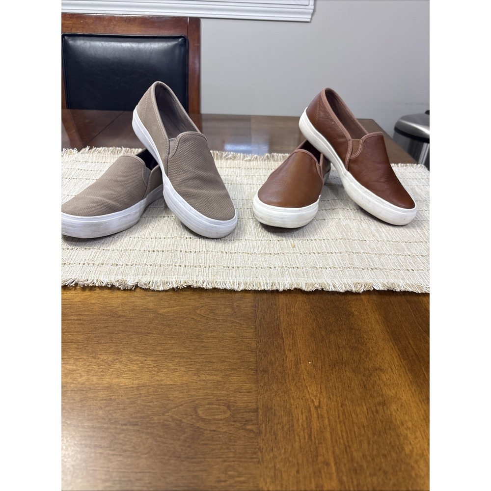 Lot Of 2 Keds Women's Slip On Boat Shoes 7 Wide